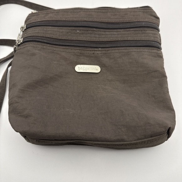 Baggallini Handbags - Baggallini Women's Crossbody Bag Brown Multi-Pocket Purse Carryall Accessory